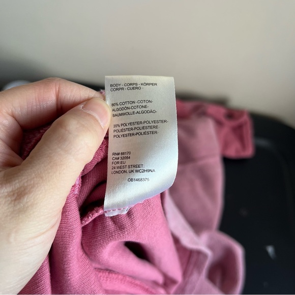 Free People Pink Ruby Oversized Shacket Elbow Pad Boho - Picture 7 of 7